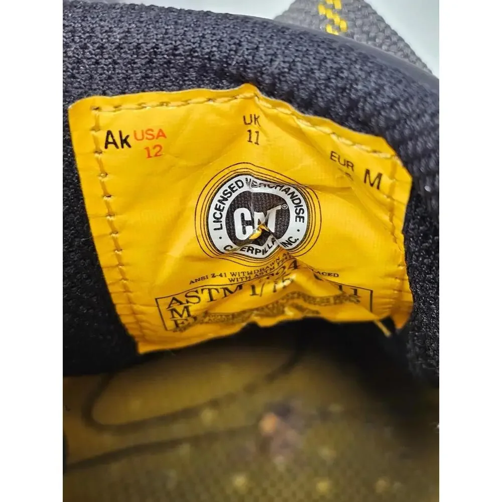 Caterpillar Work Shoes Steel Toe Heavy Duty‎ ERGO Comfort Sz 12 F2413